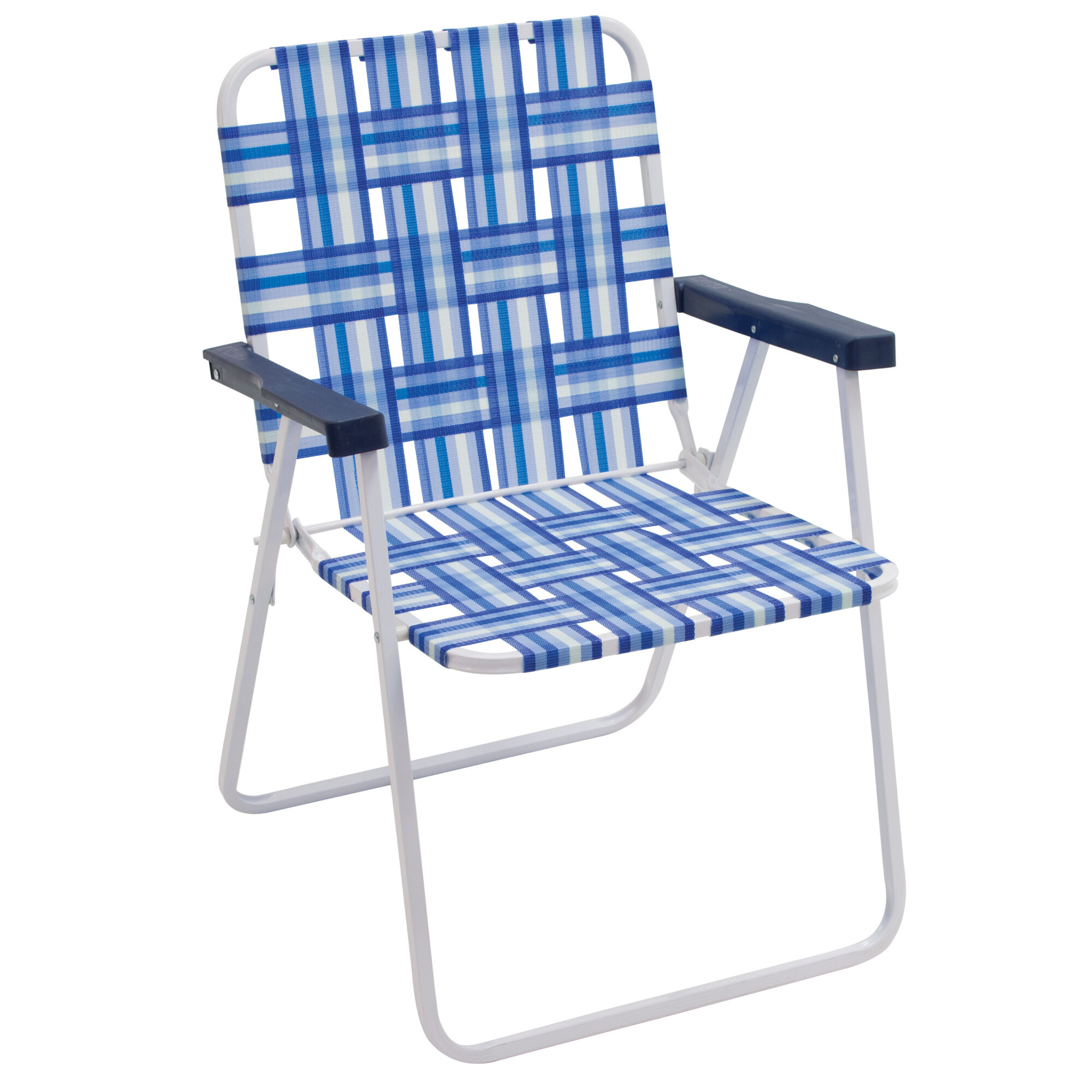 Rio Brands, Web Chair Blue/white, Model# BY055-0128-1